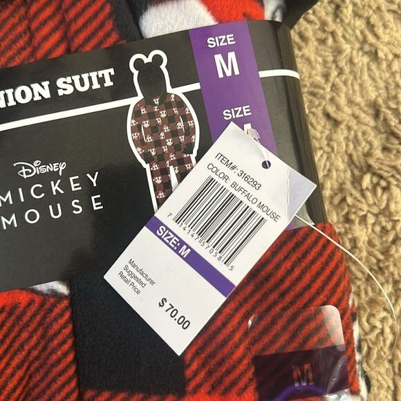 NWT Disney Mickey Mouse Hooded Union Suit Size M and XXL - Picture 5 of 7